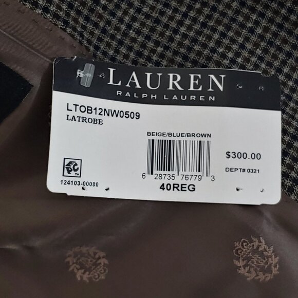 Ralph Lauren Checked Sport Jacket Blazer Classic Fit Size 40 Reg - Picture 9 of 9